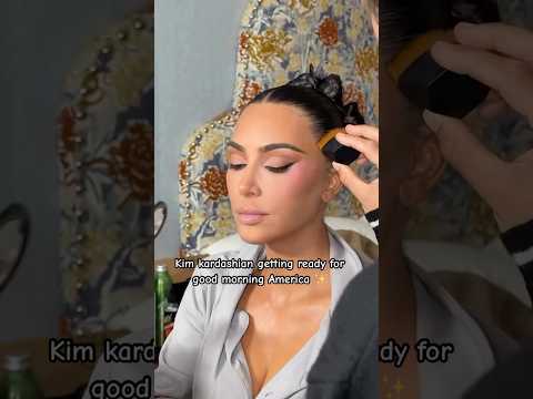 Kim kardashian getting ready for good morning America ✨ #viralshort #viralvideo #youtube #goviral