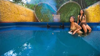 Building the Most Beautiful Underground Swimming Bamboo Villa
