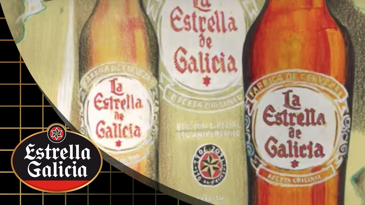 Video Botellas de Cerveza con Alcohol de Estrella Galicia