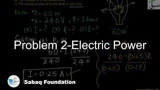 Problem 2-Electric Power