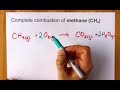 Complete Combustion of Methane