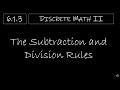 Counting Principles and Set Operations