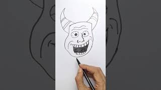 How to Draw a Troll Face / Scary Face – Easy Step-by-Step Tutorial #trollface  #scaryface