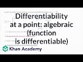 Differentiability and Continuity Concepts