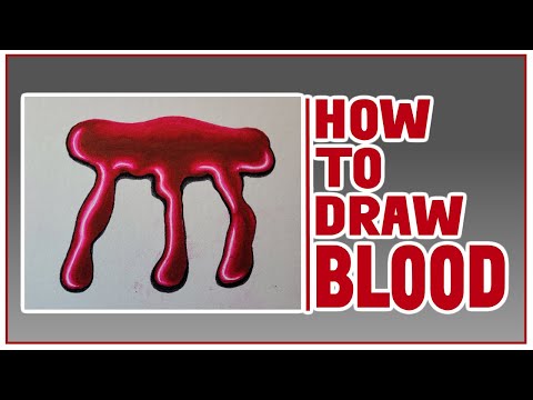 How To draw Blood /Easy Art Method/ Quick Art Tutorial!