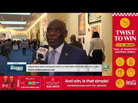 YouTube video thumbnail: Ambassador Jones: Bahamians Critical Of Treatment When Applying For U.S Visa