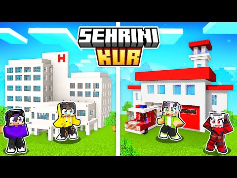 Şehirde Felaketler Oldu! Hastane ve İtfaiye İstasyonu Yaptık 🚒🏥 | Minecraft #ŞehriniKur 3