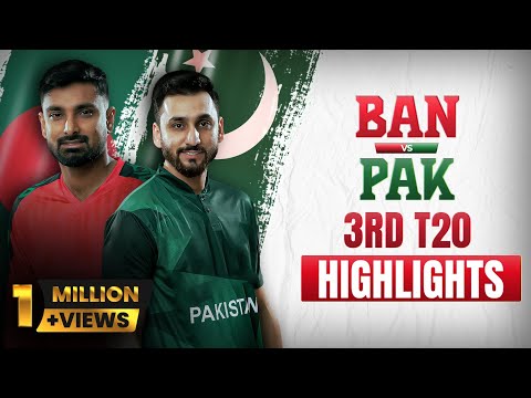 HUGE WIN FOR PAKISTAN! | Bangladesh vs Pakistan | 3rd T20 | Full Match Highlights | tapmad