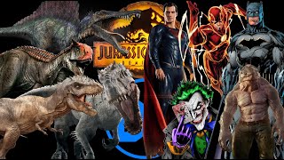JURASSIC WORLD EVOLUTON SPINNING WHEEL DINOSAURS x DC HERO