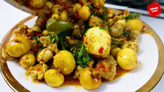 AWAS MENUNYA BIKIN GAGAL DIET! JANGAN LIHAT KALAU LAGI LAPER!  RICA PEDESAN URITAN DAN TELUR MUDA