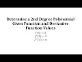 Understanding Second Degree Polynomial Functions