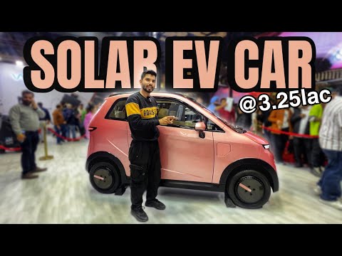 Eva solar power car @3.25lakh | Bharat mobility show 2025 ⚡