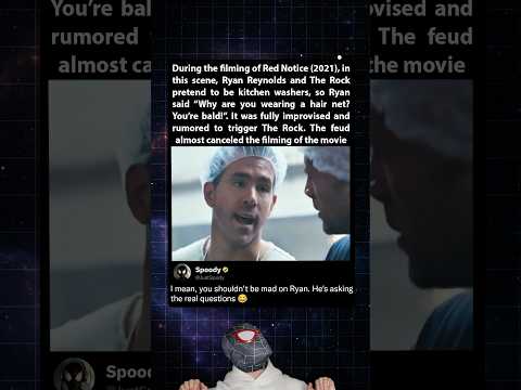 During the filming of Red Notice (2021), Ryan Reynolds feud with The Rock