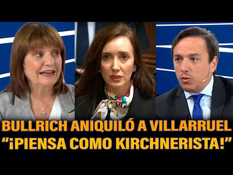 BULLRICH ANIQUILÓ A VILLARRUEL: "¡PIENSA COMO KIRCHNERISTA!"
