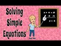 Solving One-Step Equations with Inverse Operations