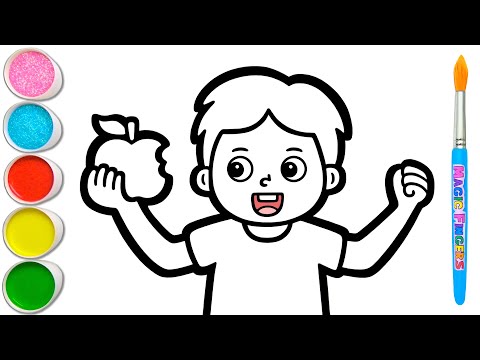 Gambar Camilan Sehat Menggambar, Melukis, Mewarnai untuk Anak & Balita | Makan Sehat #354