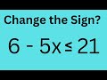 Understanding Inequalities and Sign Flipping