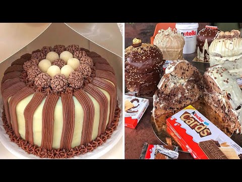 Amazing & Cool Chocolate Cake Decorating Recipe | Wonderful Cake Decorating At Home 🍫🍫