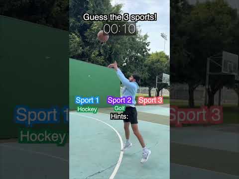 Can Zach guess the 3 sports in a minute? Make a shot...get a guess...??