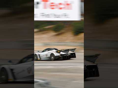 The best V12 sound ever! Pagani Huayra R through the Corkscrew 😮‍💨 #pagani #supercars #shorts