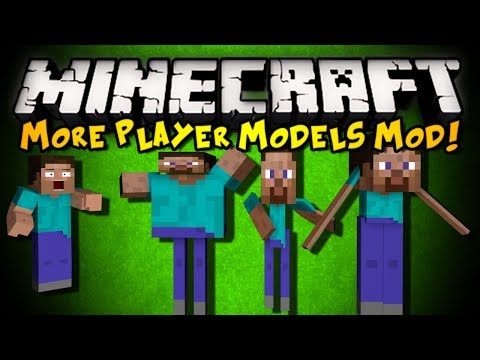 Minecraft: More Player Models 2 Mod - WARP YOUR SKIN, BECOME MOBS, & MORE! (HD)