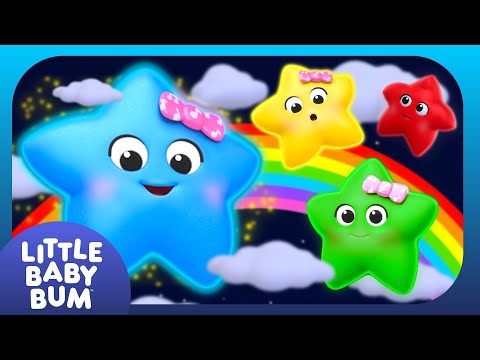 Englisch lernen mit Twinkle – Sanfte Regenbogenbilder & Schlaflieder für Kinder