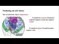 Air Masses and Weather Fronts