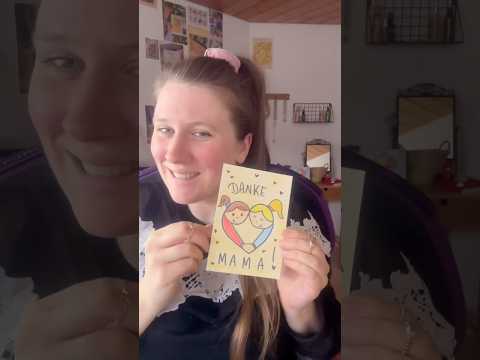 Super sรผรe und einfache Muttertagskarte ๐๐๐ #muttertag #zeichnen
