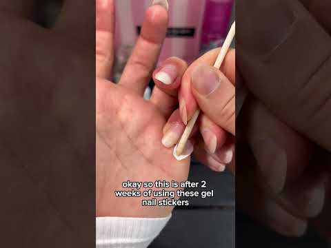 I wish I knew about these nails sooner 😭 #diynails #nailhacks #gelnailsticker #gelnails