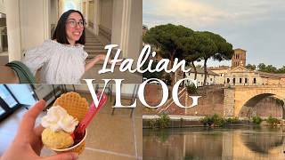 Italian vlog: qualche caldo giorno d'agosto a Roma tra libri e gelati (Subtitles)