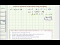 Factoring Quadratic Expressions