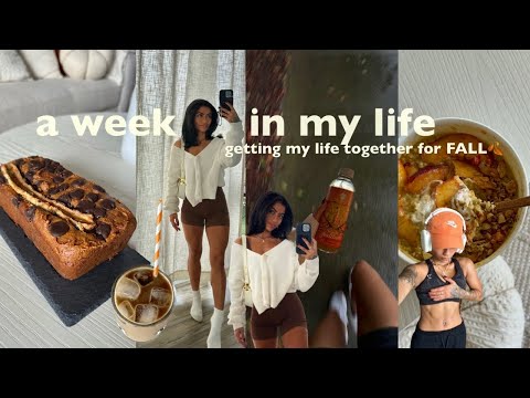 cozy fall weekly vlog🍂| getting my life together, Sunday football, traders haul, back in my routine