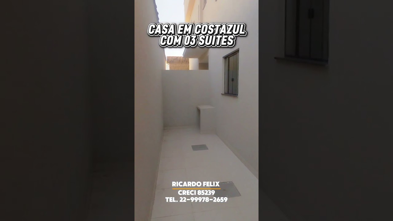 CASA COM 03 SUÍTES EM COSTAZUL