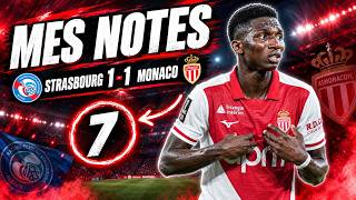 Mes Notes : Strasbourg 1-1 Monaco