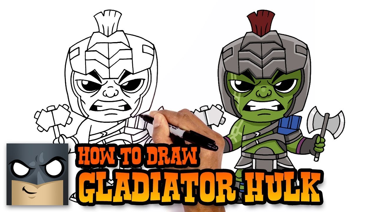 How to Draw Gladiator Hulk - Thor Ragnarok
