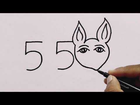 How To Draw A Rabbit Easy With Number l Sofia Ka l Rabbit Drawing Tutorial l Drawing Techniques