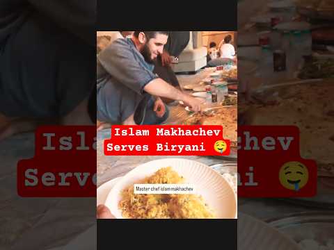 🤤 Islam Makhachev Serves Food #ufc #mma #islammakhachev
