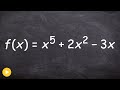 Polynomial Properties and End Behavior