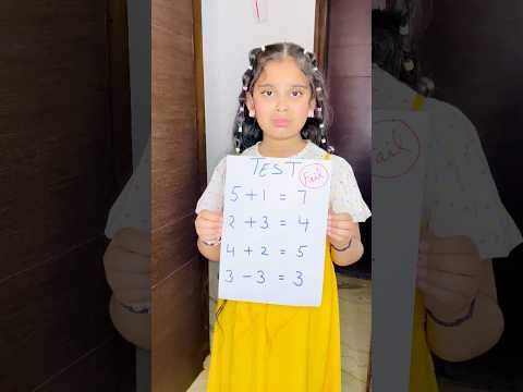 Kashvi Exam Me Fail Ho Gayi 😳 Wait For End #shorts #youtubeshorts #kashviadlakha