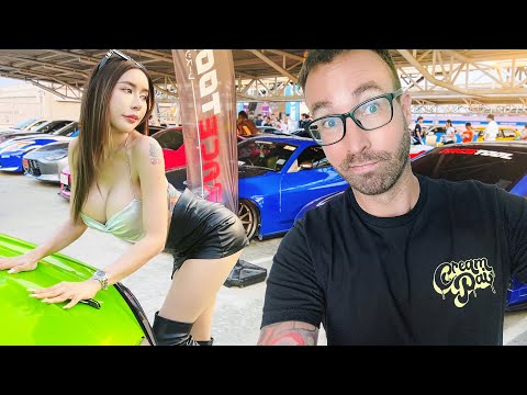 Bangkok's Biggest Car Show! 4 Floors of Cars and Girls!