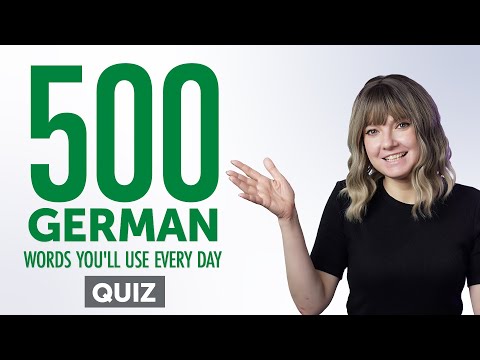 Quiz | 500 German Words You'll Use Every Day - Basic Vocabulary #90