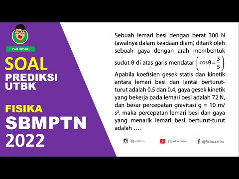 Bahas SOal Fisika UTBK SBMPTN 2022 - Hukum Newton (Bag 3)