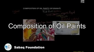 Composition of Oil Paints