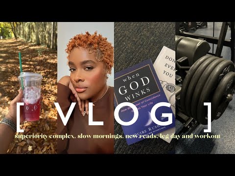 VLOG| superiority complex✨ slow mornings, books I'm reading, TELL ME LIES, leg day workout