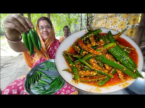 কাঁচা লঙ্কার আচার রেসিপি একবার এইভাবে বাড়িতে বানিয়ে দেখুন | Instant Green Chilli Pickle Recipe |