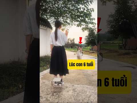 Lúc cô bé 6 tuổi và lúc 25 tuổi thì người mẹ sẽ nhưng thế nào.#shorts