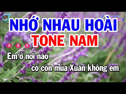 Karaoke Nhớ Nhau Hoài Tone Nam ( Am ) Nhạc Sống Beat Mới Nhất | Karaoke Đồng Sen