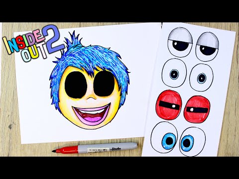 Drawing and Coloring INSIDE OUT 2- 2024 -Transformations ⭐How to Draw  JOY MOVIE  - INSIDE OUT 2