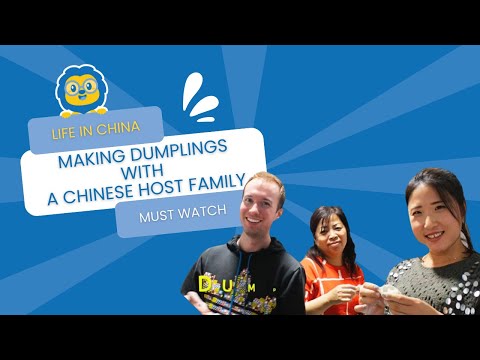 Life in China - Making Dumplings with a Chinese Host Family