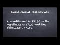 Biconditional Statements and Truth Values